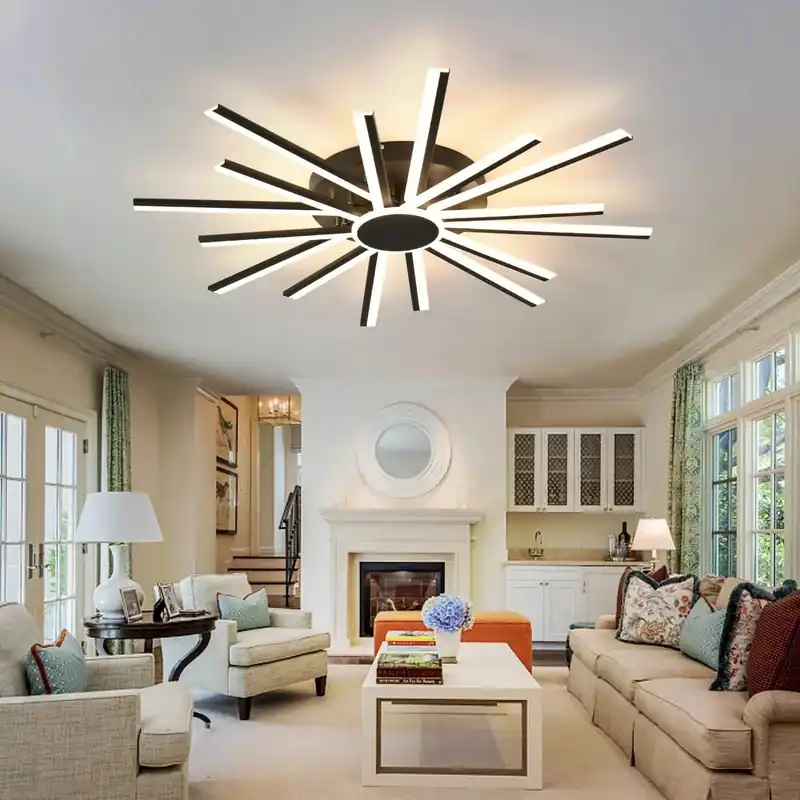 Plafonnier LED Smart Modern avec Intensité Variable et Télécommande