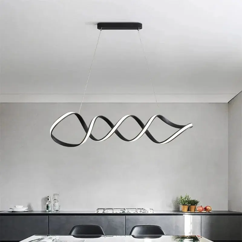 Lustre LED spirale Minimaluxe pour une déco intérieure tendance