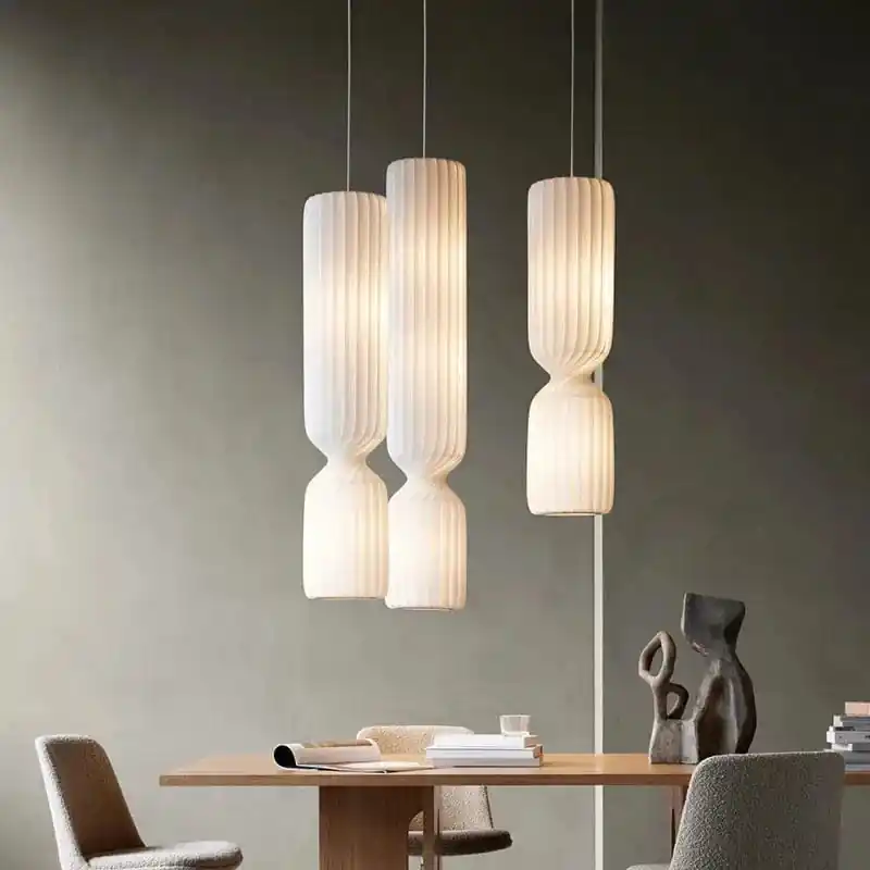 Lustre japonais silencieux de grande hauteur pour loft duplex restaurant