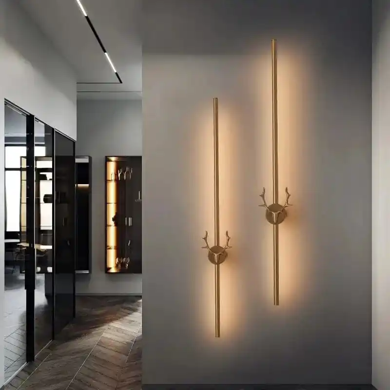Applique Murale LED Tête de Cerf - Décoration Atmosphère Minimaliste