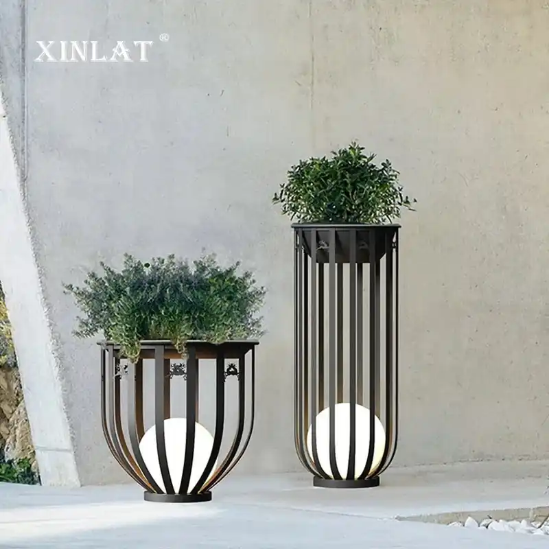 Lampe Solaire Imperméable en Treillis pour Jardin et Table Villa