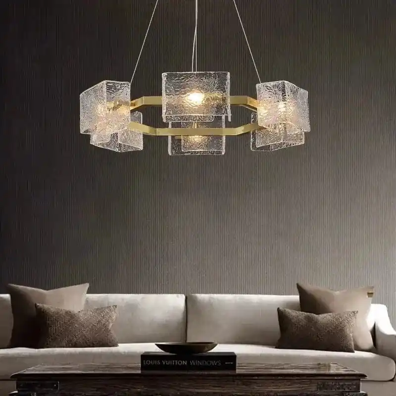 Lustre LED Waves of Glass – Design Moderne et Luxueux