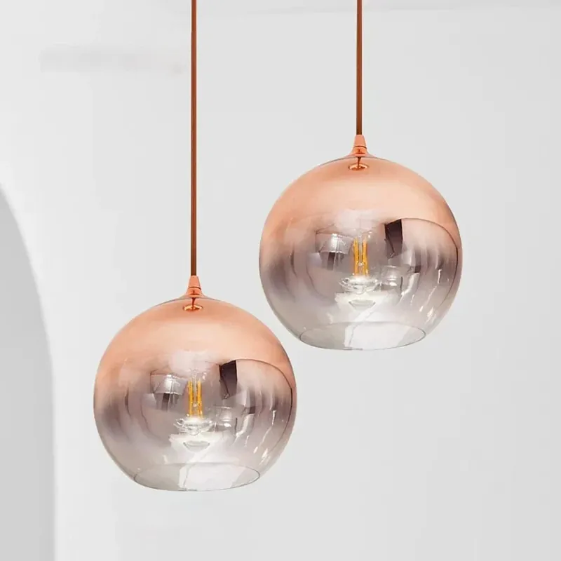Lustre 3D en verre « Feux d'artifice LED » décoratif
