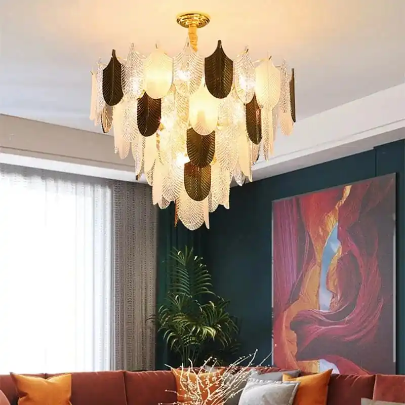 Lustre en Verre LED Design - Suspension Luminaire Acrylique - Élégance Éclairée