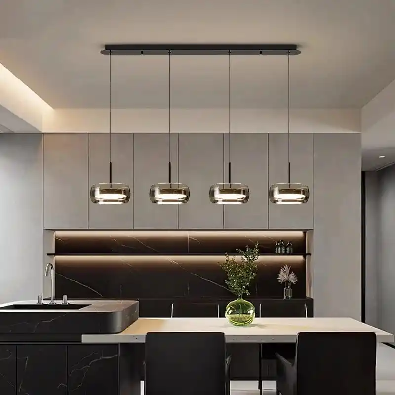 Lustre Décoratif pour Intérieur avec Lampes Suspendues - Élégance Illuminée