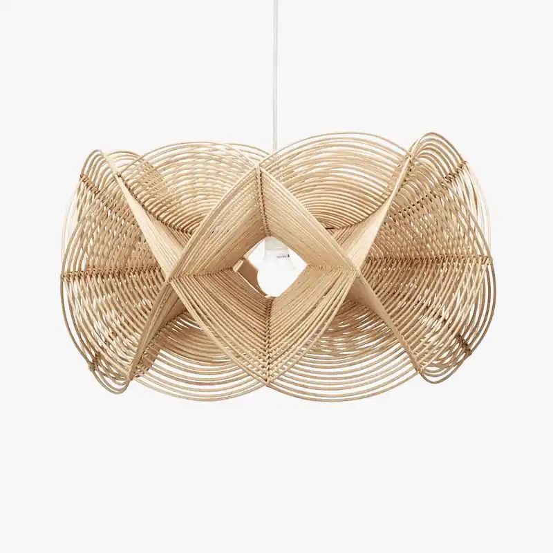 Suspension en rotin artisanale
