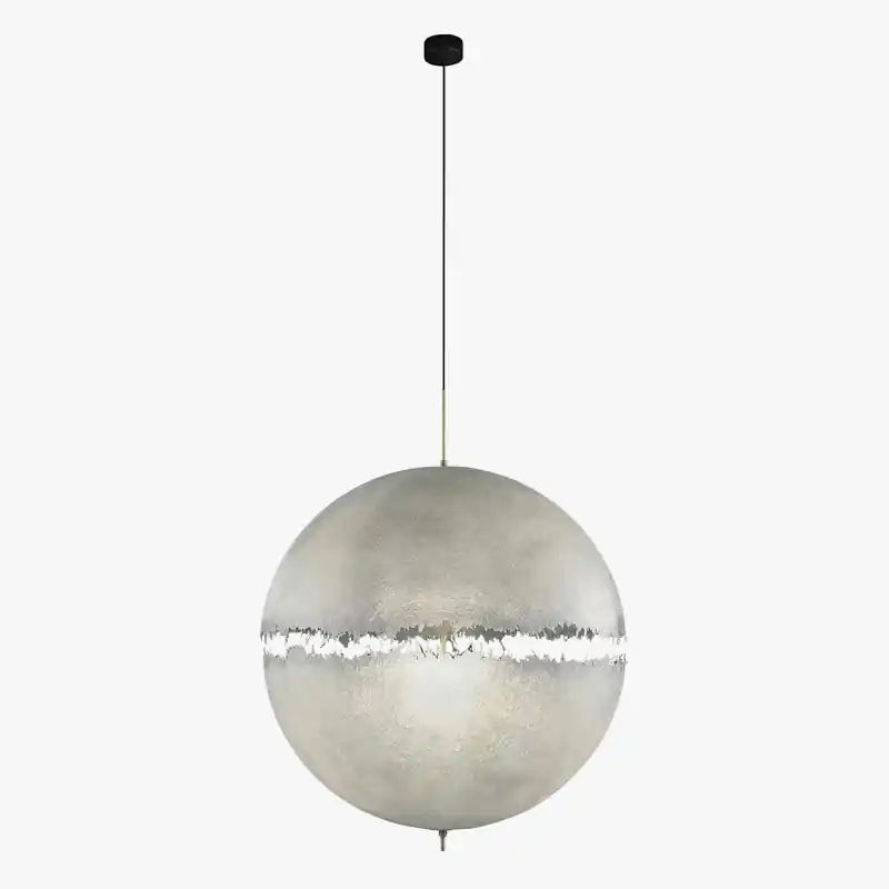 Suspension lune LED de style italien PostKrisi en fibre de verre
