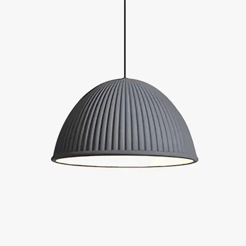 Suspension LED citrouille : design moderne en résine - intérieur