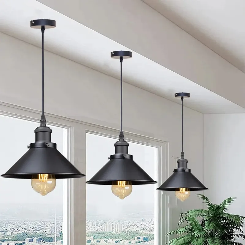 Lampe Suspendue Vintage Rétro Luminaire Décoratif d'Intérieur - Style Authentique