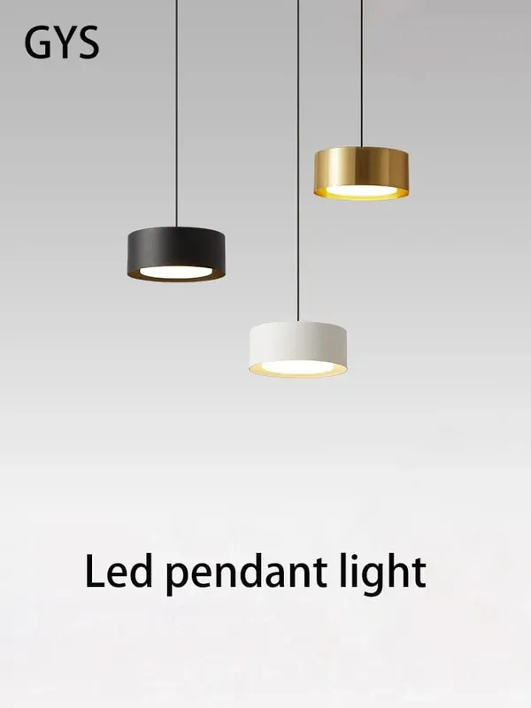 GYSLUX Suspension LED Panneau Rond Suspendu Downlight