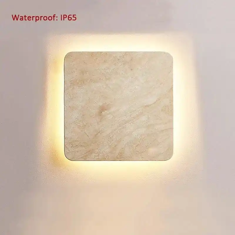 Applique murale LED étanche carré décoratif pour villa - LumiLux