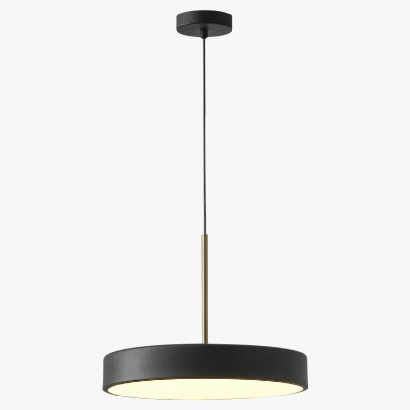 Suspension LED ronde pour une décoration moderne.