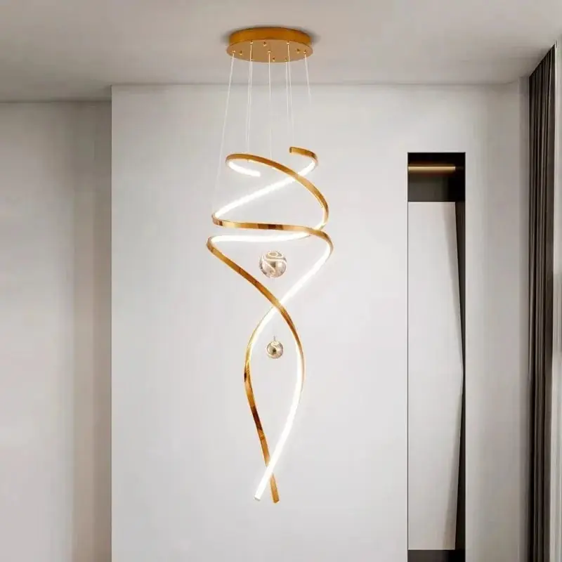Lustre Suspension Nordique pour un Éclairage Intérieur de Salon
