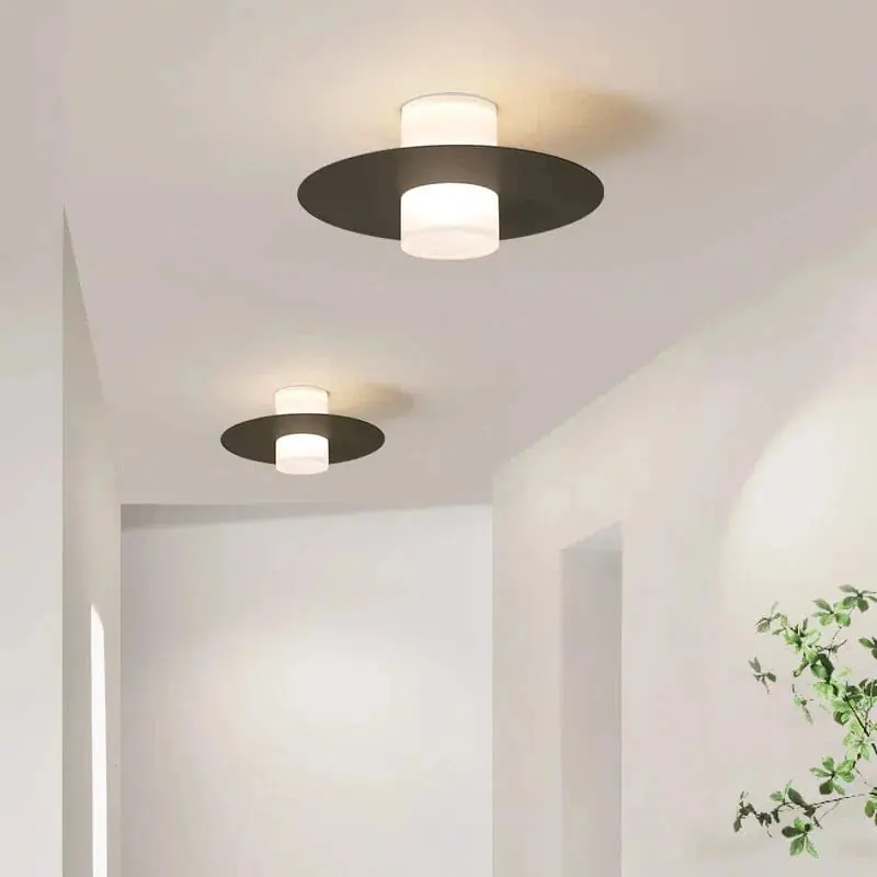 Plafonnier LED moderne pour allée, couloir et salon - Éclairage élégant et contemporain