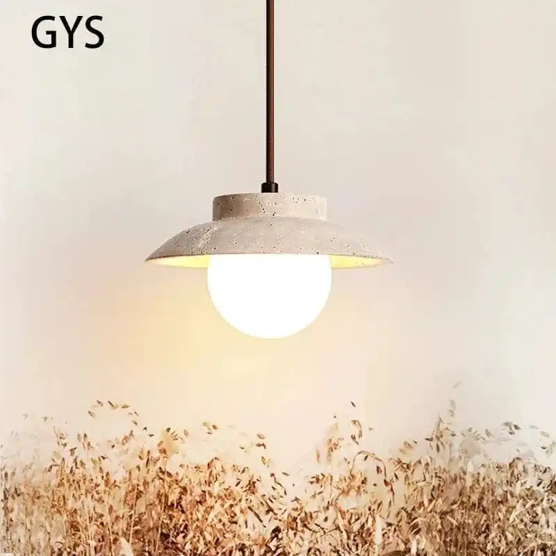 Suspension LED nordique en pierre pour une décoration intérieure magnifique