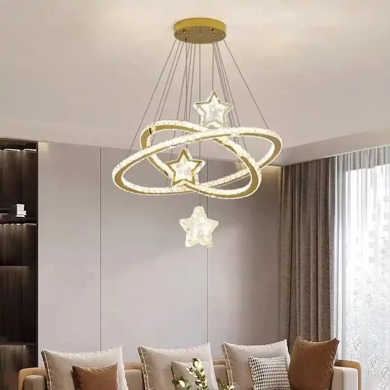 Lampes Suspendues Intelligentes en Cristal au Design Moderne - Luxe Illuminate