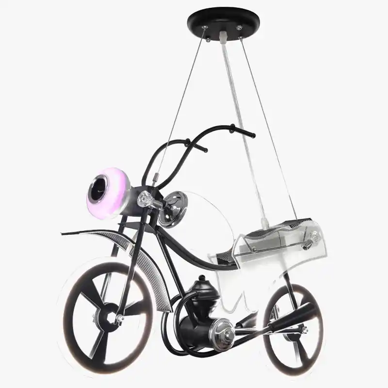 Lustre LED créatif nordique pour chambre d'enfants \\"Moto en Acrylique\\"