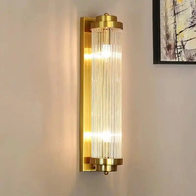 Applique murale réglable en or avec lampe en cristal de luxe LED - Édition Prestige