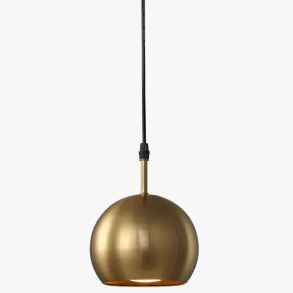 Suspension en laiton doré style américain LED pour éclairage intérieur de loft
