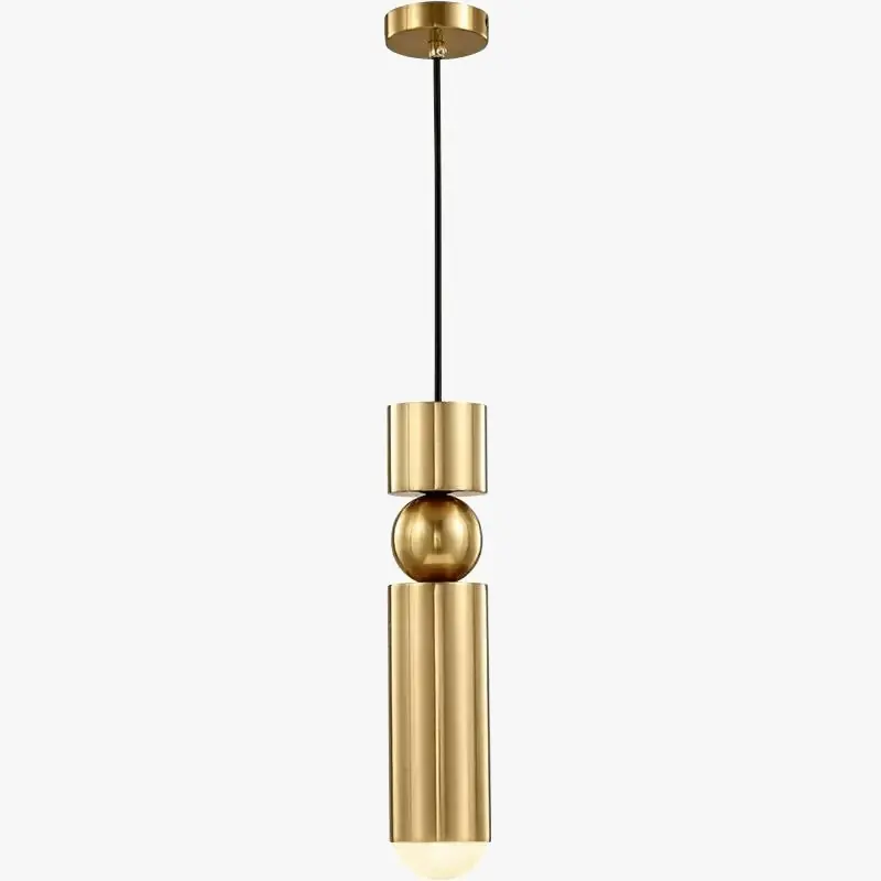 Suspension nordique moderne en métal avec lumière led intégrée