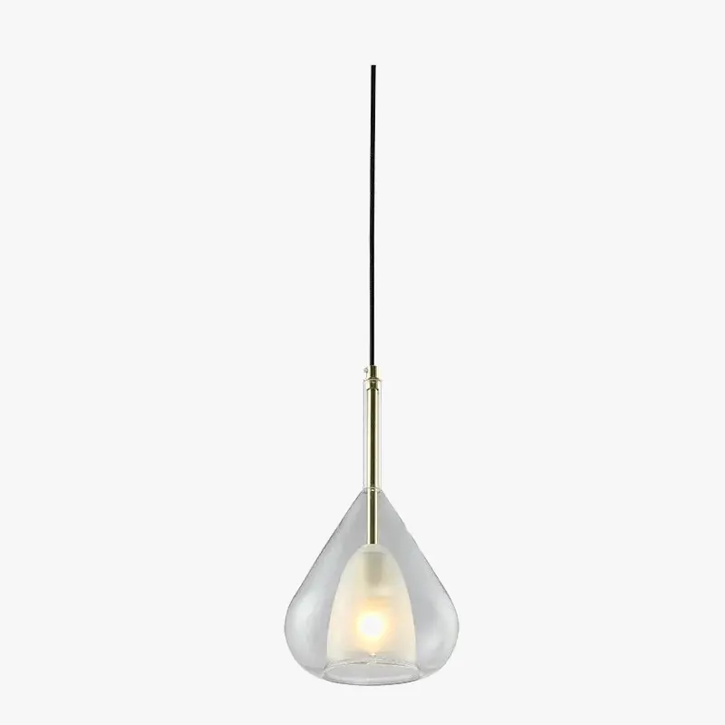 Suspension en verre design nordique minimaliste, l'élégance contemporaine