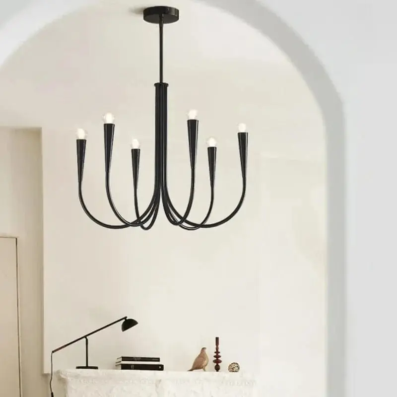 Lustre de Luxe à LED Style Français Doré