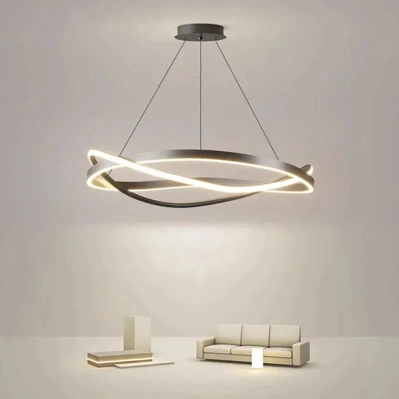 Lustre LED moderne pour éclairage intérieur - Suspension design plafonnier