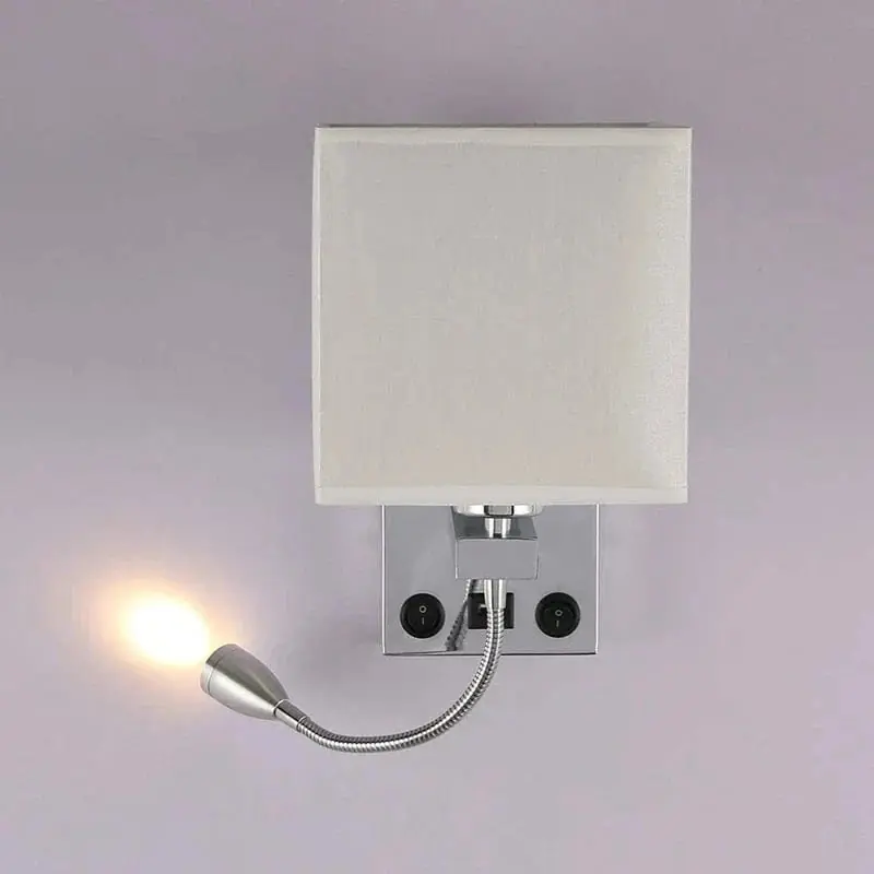 Applique murale LED moderne avec interrupteur USB - LuminoFit™