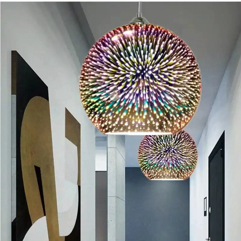 Lampe LED suspendue design nordique moderne - Collection Feu d'Artifice