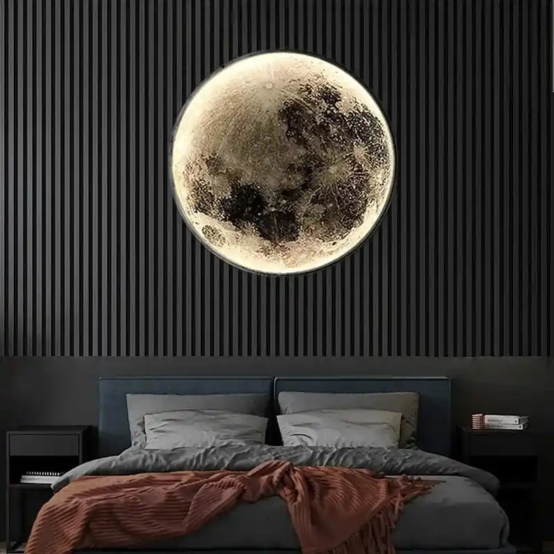 Applique murale LED \\"Lune Créative\\" pour une décoration intérieure unique