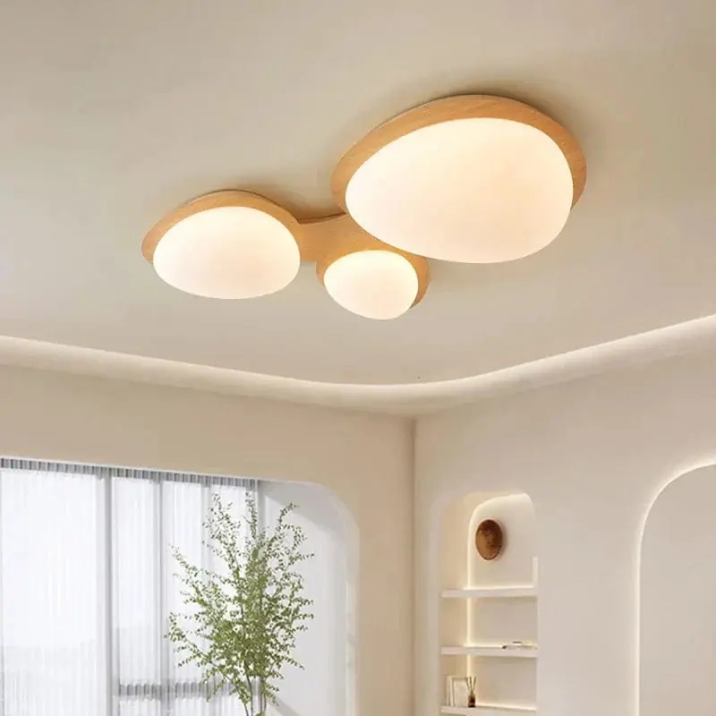 Plafonnier LED en bois pour un éclairage intérieur moderne et design