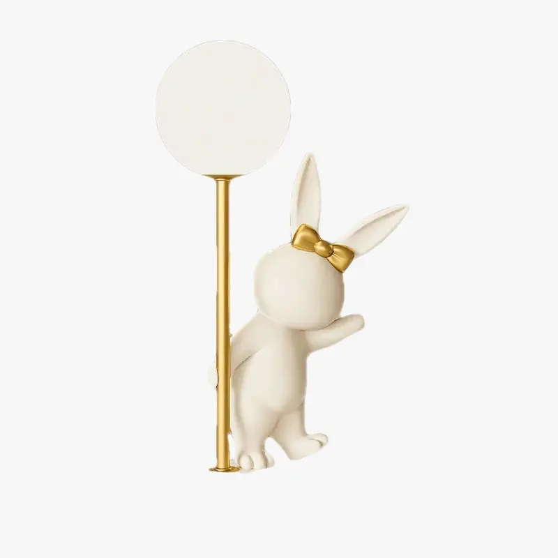 Lampe de table design nordique de luxe en forme de lapin \\"Arctic Rabbit\\"