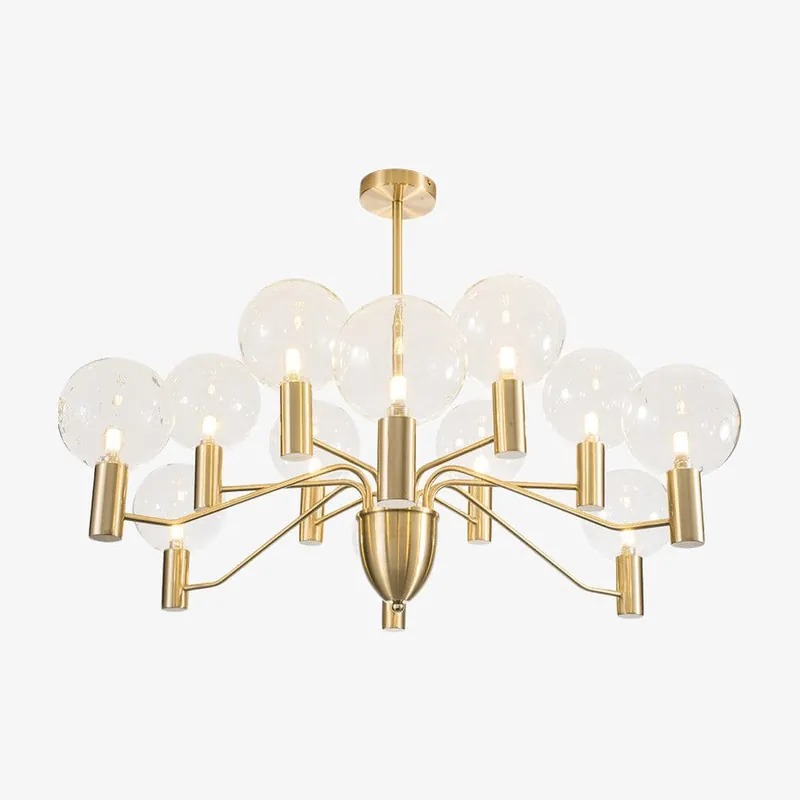Lustre LED moderne \\"Golden Spider\\"