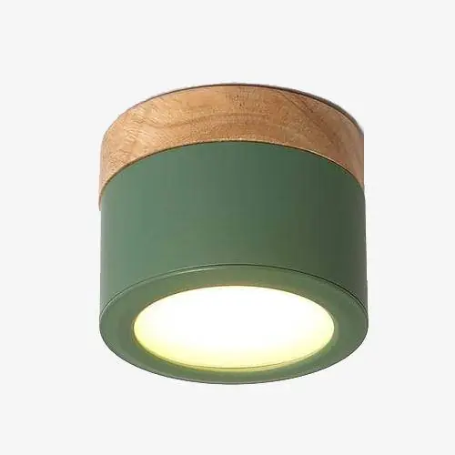 Spot LED en bois et métal coloré - Modèle Allan