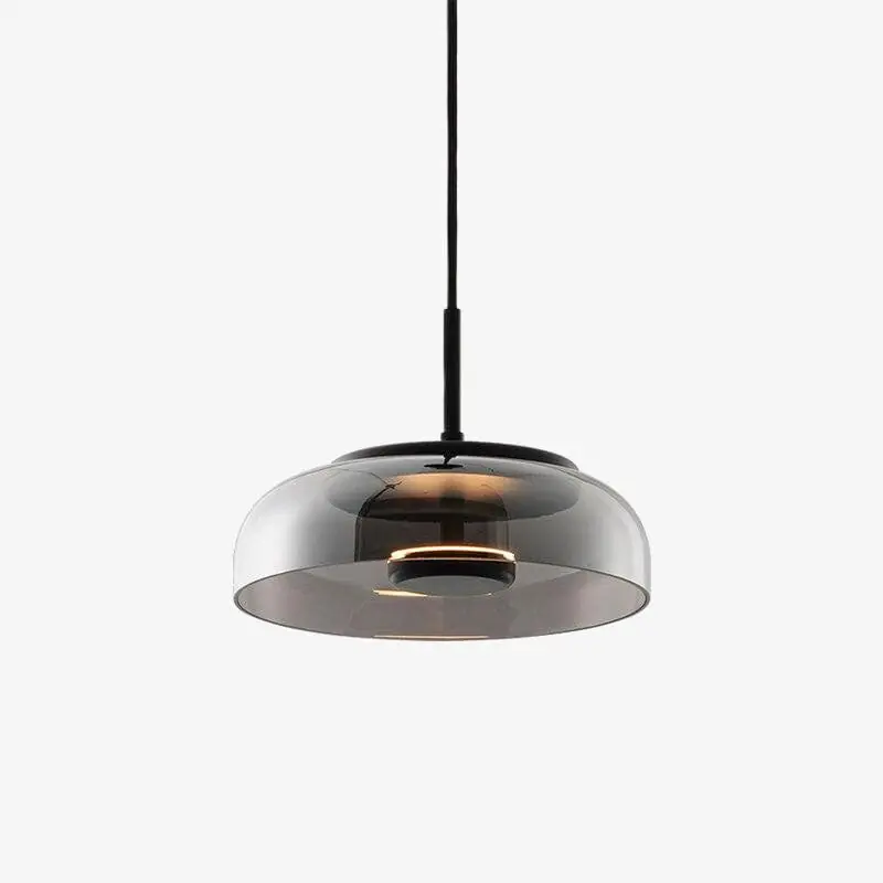 Suspension ronde en verre LED Glass - Design Haut de Gamme