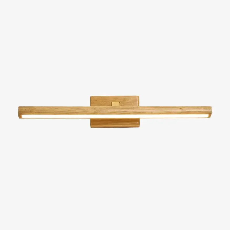 Applique murale LED scandinave en bois rectangulaire Andoitza.