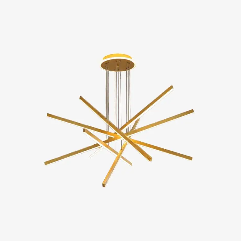 Lustre LED Étoile Dorée Alaikari