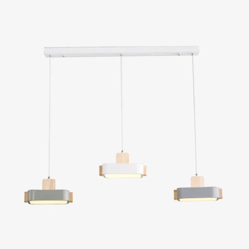 Lustre scandinave Ainhara LED & bois