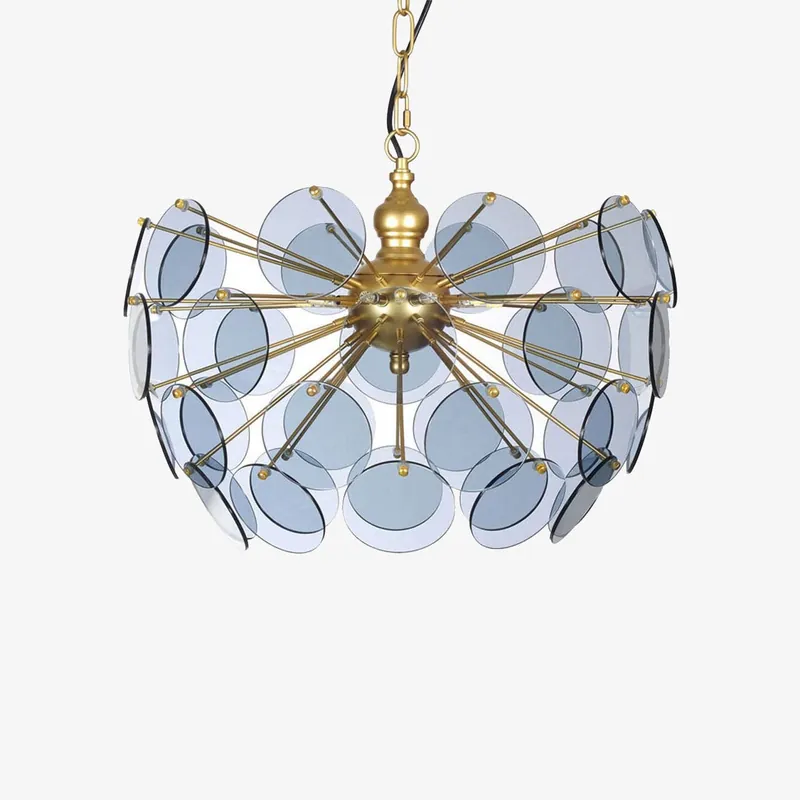 Lustre Nahia en verre motif dent de lion