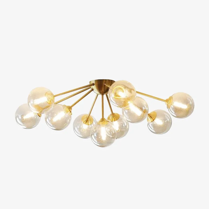 Plafonnier LED Vera en verre moderne