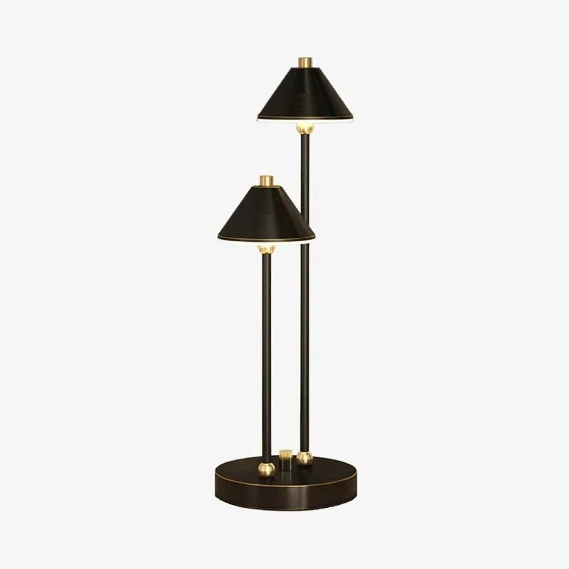 Lampe LED à double bras et abat-jour Irma