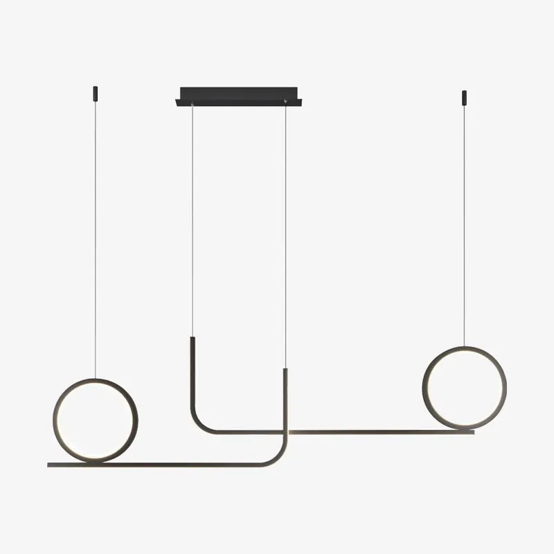 Lustre LED Parcours Métal Design.