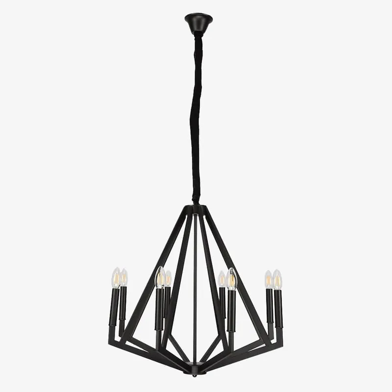 Suspension LED en métal Strassy Diamond
