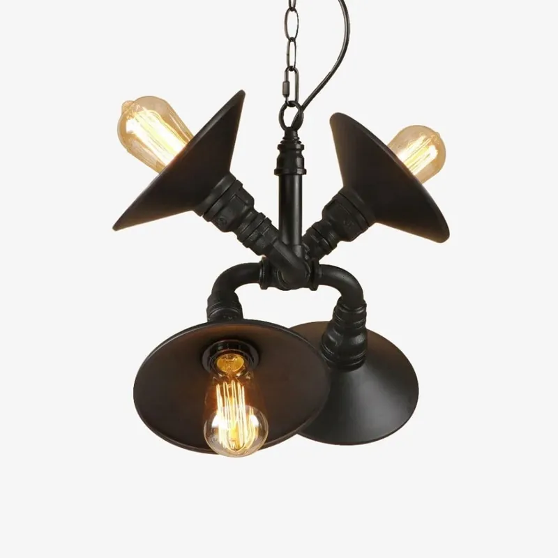 Suspension Vintage LED Tuyaux Noués Ajustables par Liveria
