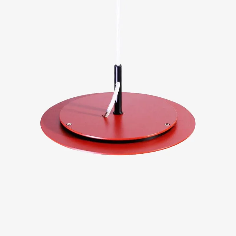 Suspension industrielle Paula Double Abat-jour Plat