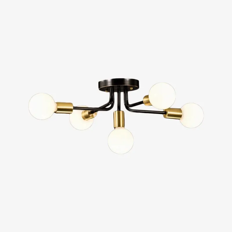 Plafonnier Naiara avec 5 bras en métal design