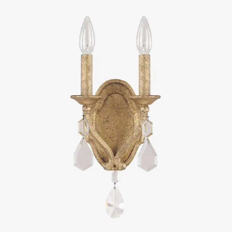Applique murale vintage en cristal Lopiane Candle