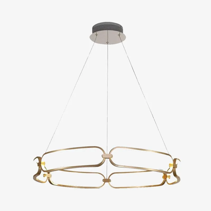 Lustre LED doré Pavia.