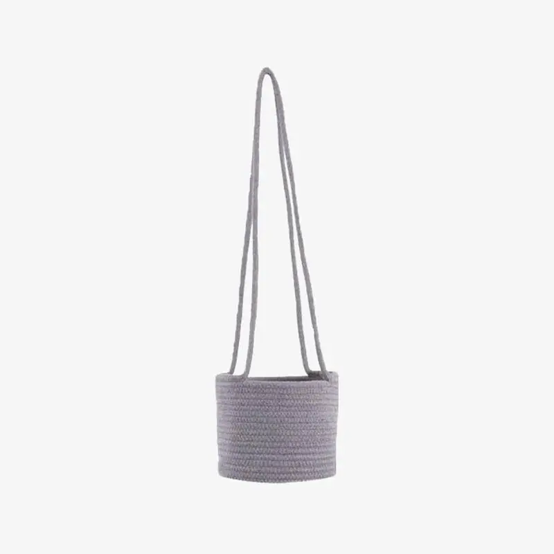 Cache-pots suspendu en toile de jute - Style scandinave