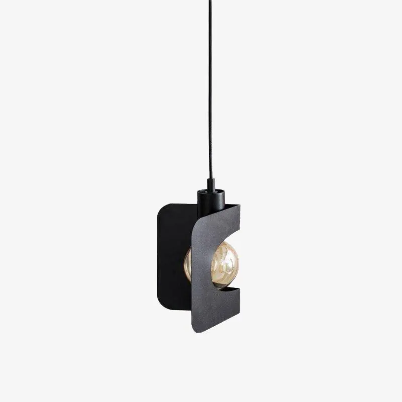 Suspension LED Creative en métal plié